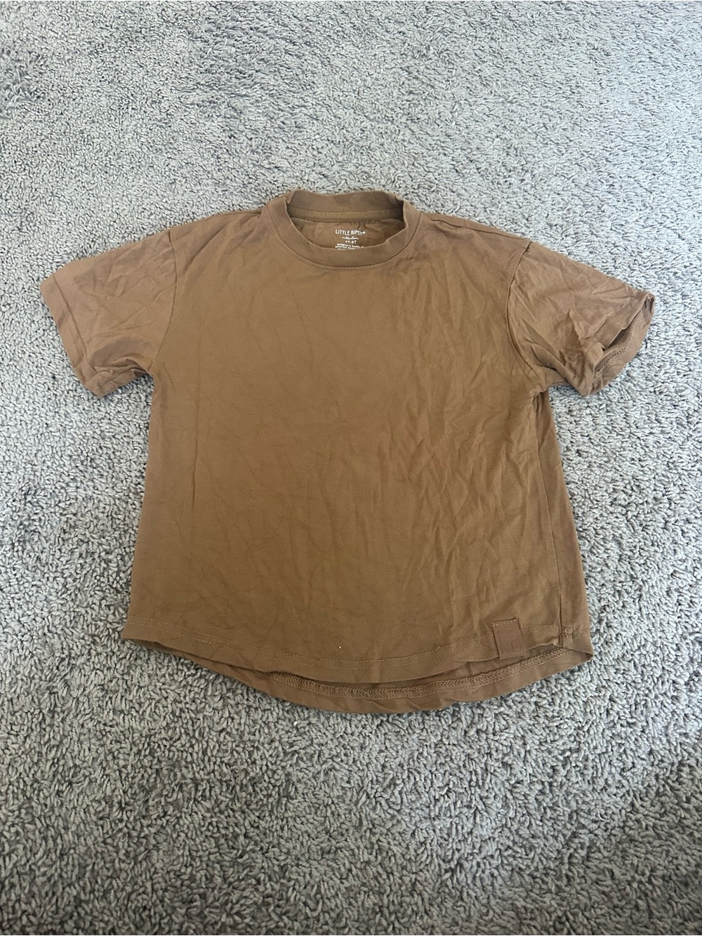 Little Bipsy Brown Bamboo Short Sleeve Tee